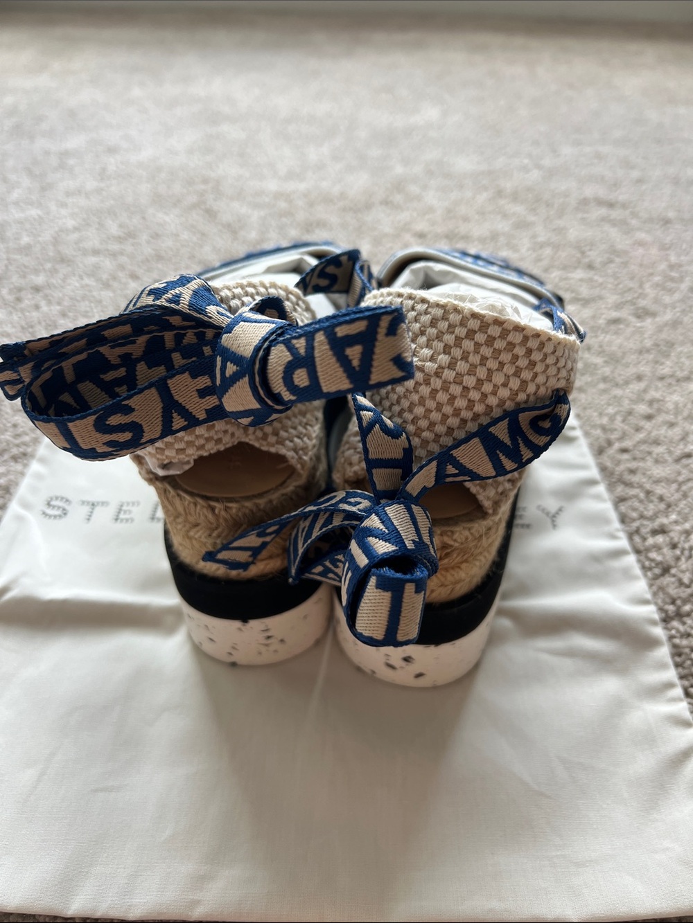 Stella McCartney Navy and Light Blue Espadrilles - Picture 3 of 4